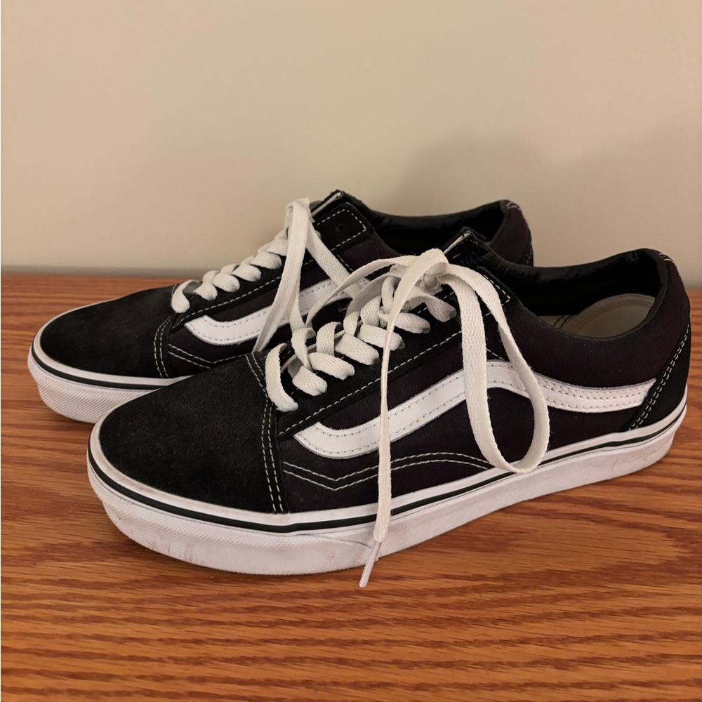 Vans Old Skool Core Shoes Black Skate W8 M6.5 - Picture 2 of 6